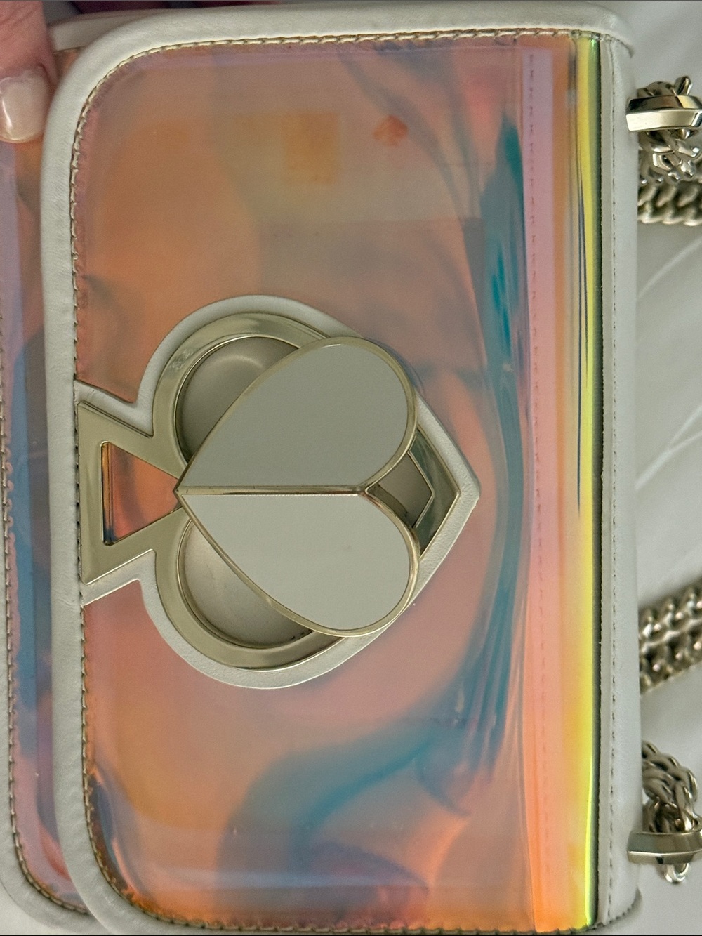 Kate Spade Nicola Twistlock white hologram - Picture 2 of 4